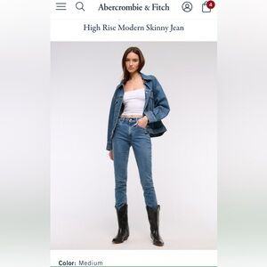 Abercrombie & Fitch Blue Straight Leg Jeans